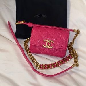 Chanel pink belt bag